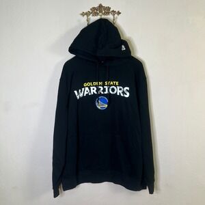 Golden State Warriors New Era Hoodie Men Size 2XL Black NBA Pullover Graphic NEW